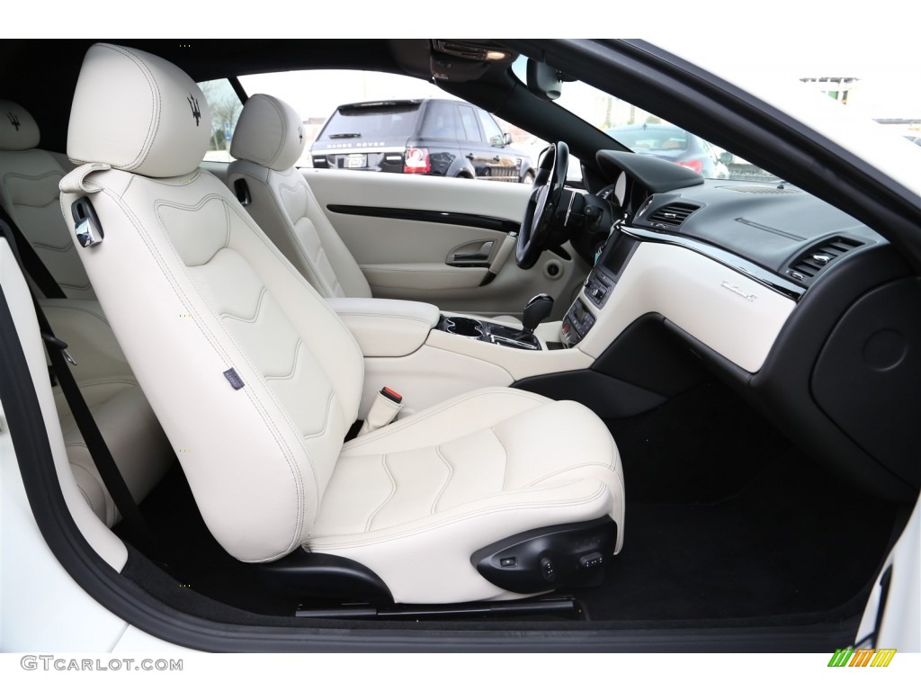 Pearl Beige Interior 2014 Maserati GranTurismo Convertible GranCabrio Photo #100883060