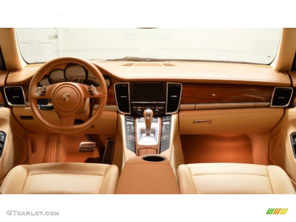 2012 Porsche Panamera V6 Luxor Beige Dashboard Photo #100891330