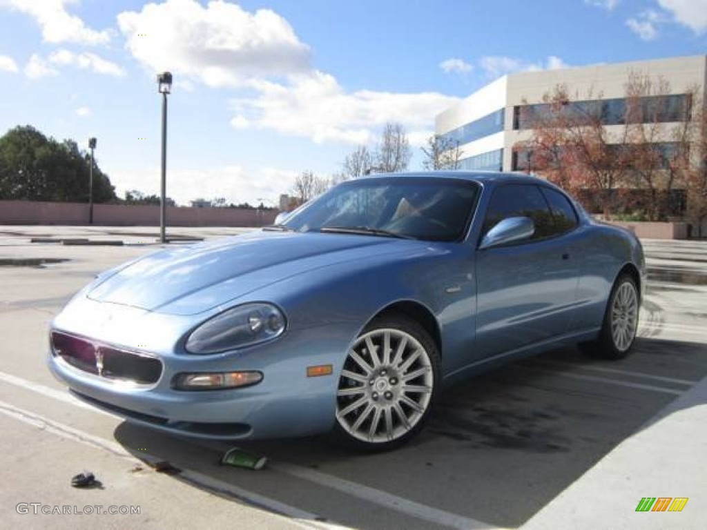2002 Coupe Cambiocorsa - Blue Azurro (Light Blue) / Beige photo #1
