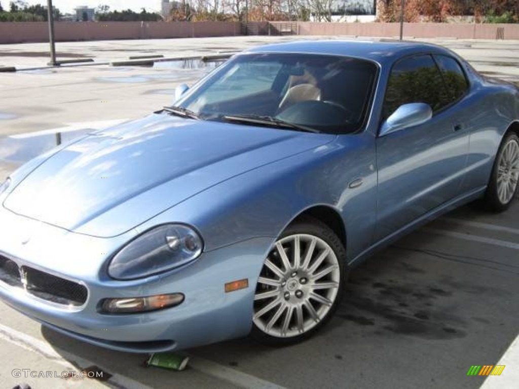 2002 Coupe Cambiocorsa - Blue Azurro (Light Blue) / Beige photo #5