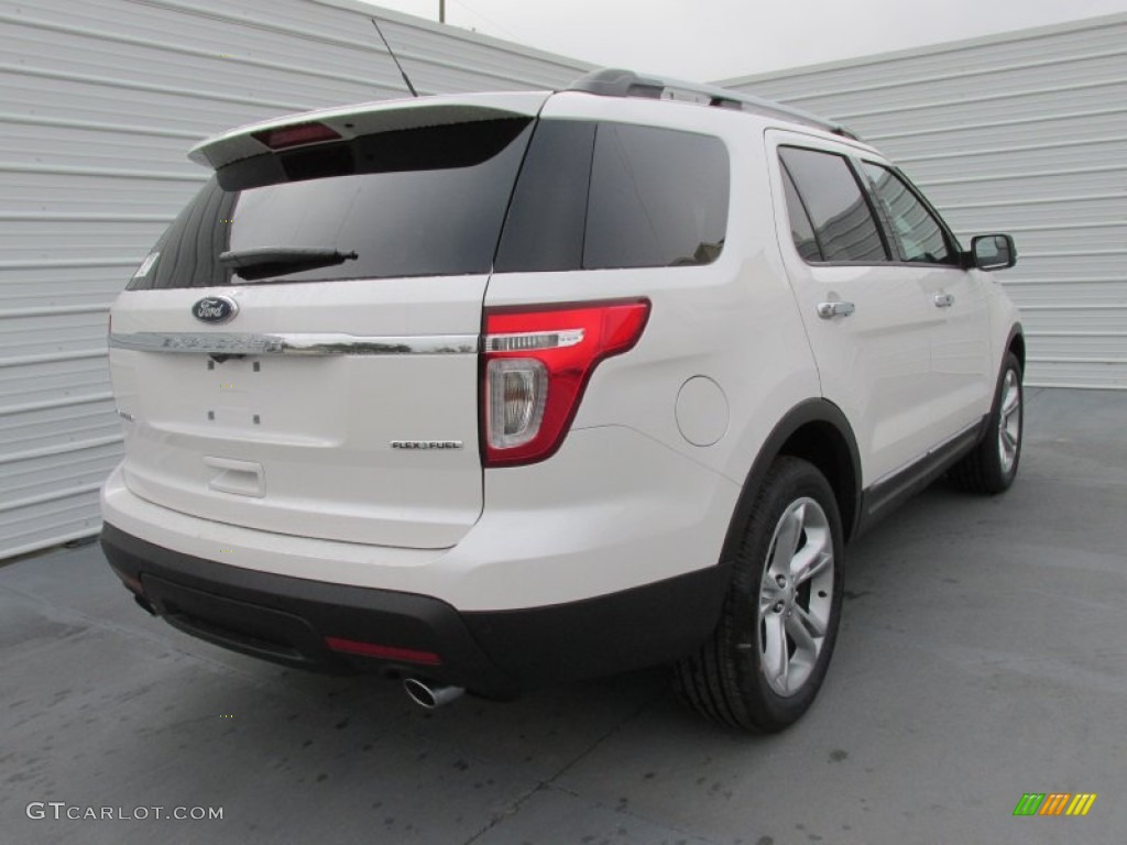 2015 Explorer Limited - White Platinum / Charcoal Black photo #4