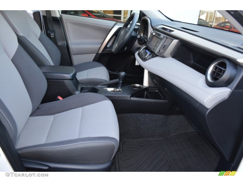 2013 RAV4 XLE AWD - Super White / Ash photo #16