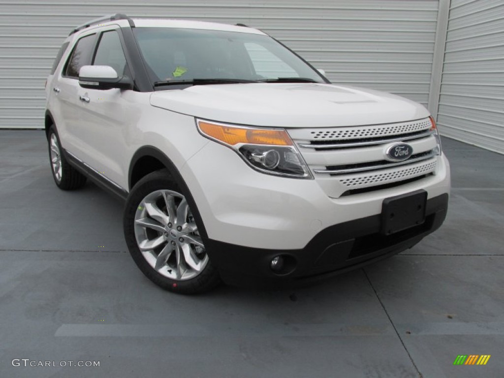 2015 Explorer Limited - White Platinum / Charcoal Black photo #2