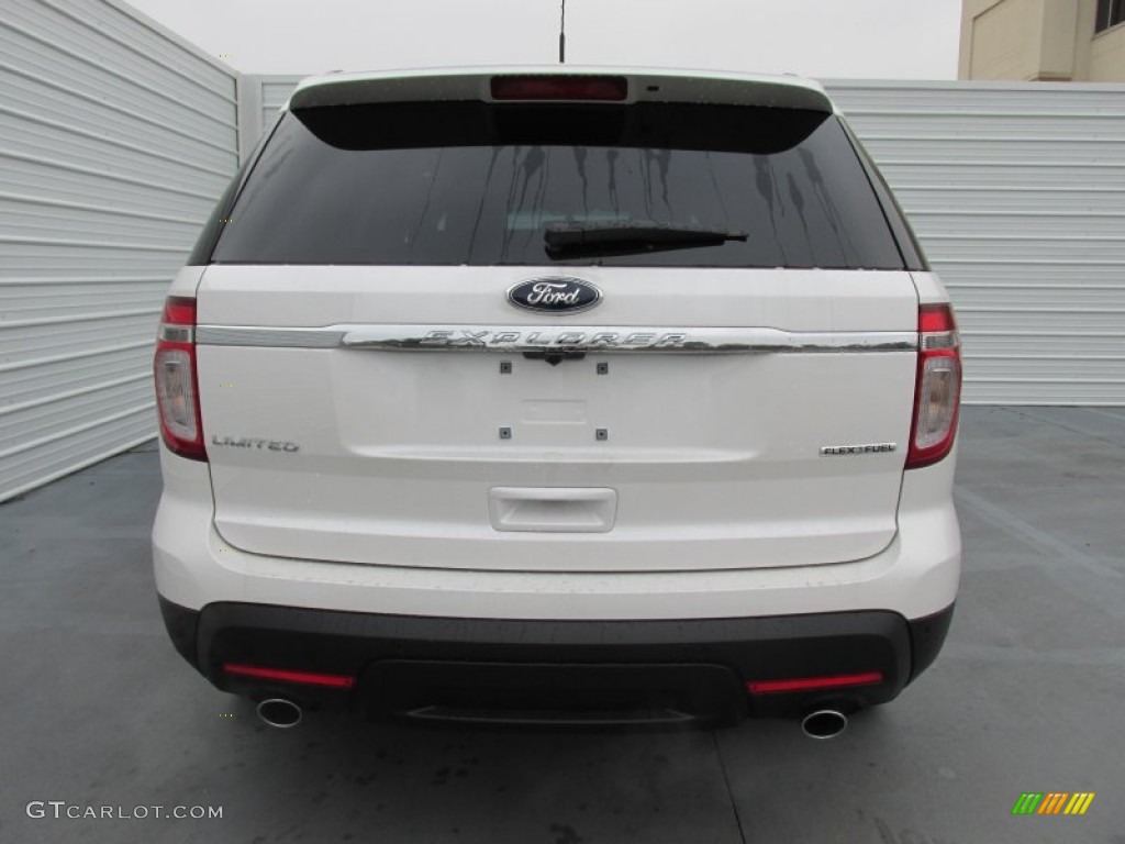 2015 Explorer Limited - White Platinum / Charcoal Black photo #5