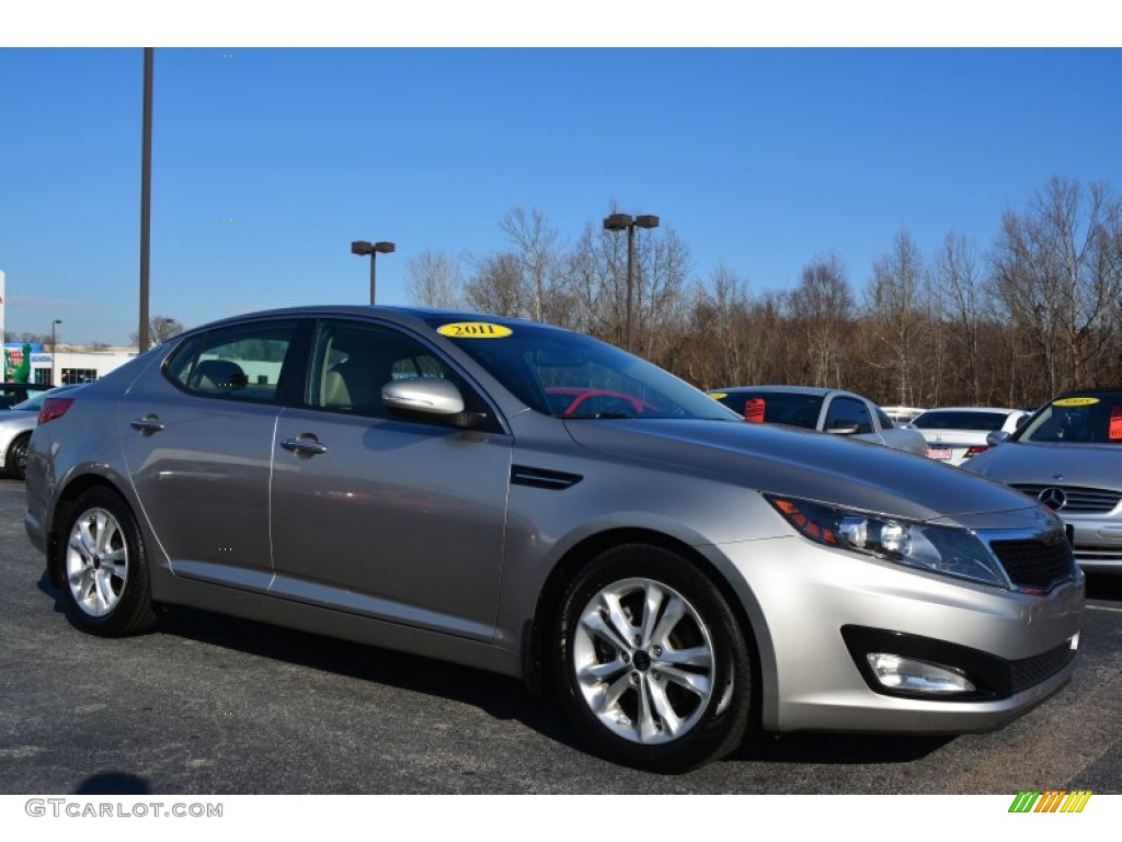 2011 Optima EX - Satin Metal / Beige photo #1