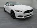 Oxford White 2015 Ford Mustang EcoBoost Premium Convertible Exterior