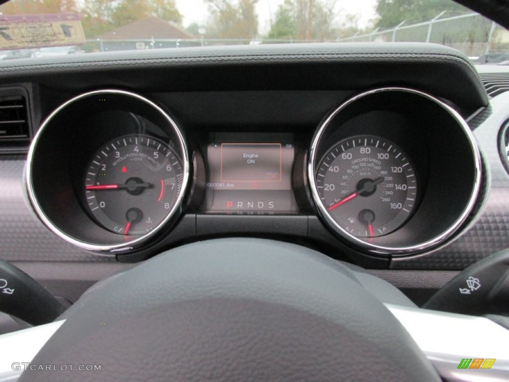 2015 Ford Mustang EcoBoost Premium Convertible Gauges Photo #100896994
