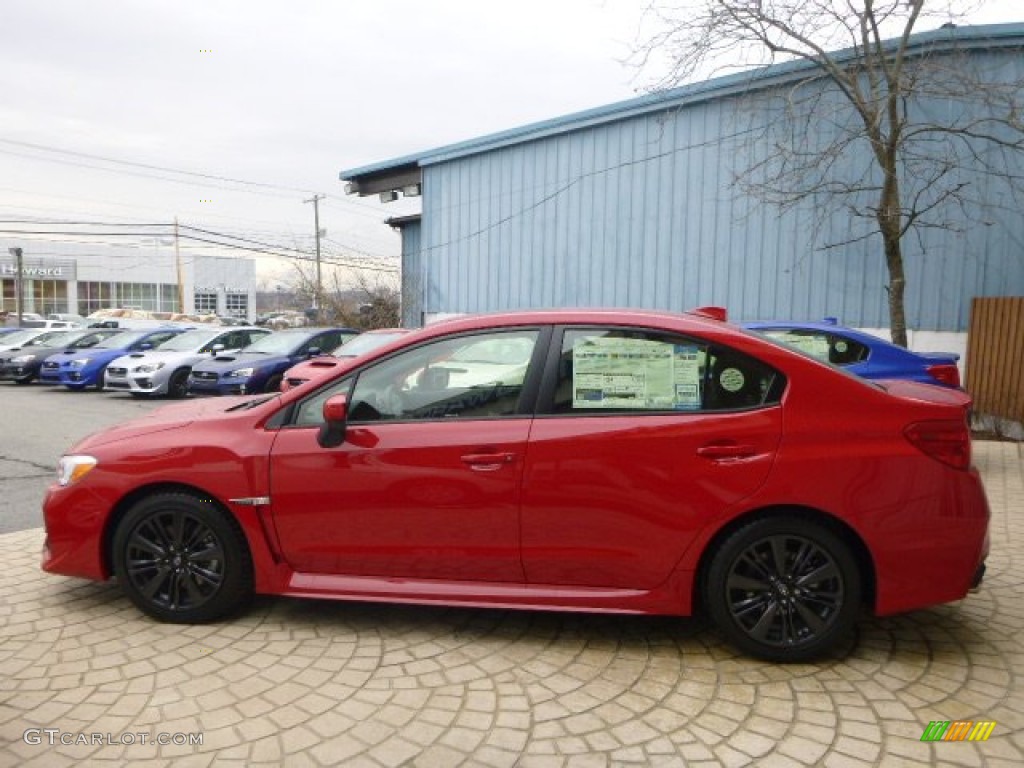 Lightning Red 2015 Subaru WRX Premium Exterior Photo #100897603