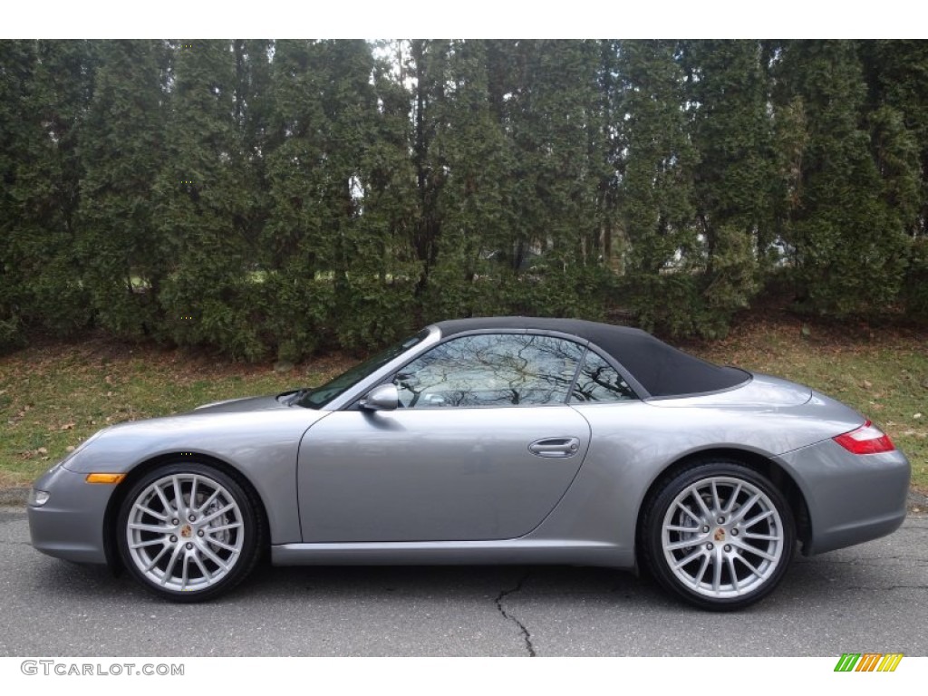Seal Grey Metallic 2006 Porsche 911 Carrera Cabriolet Exterior Photo #100897882