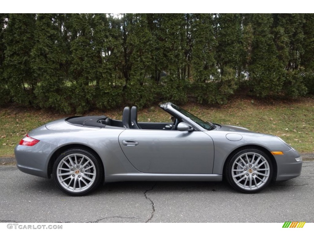 Seal Grey Metallic 2006 Porsche 911 Carrera Cabriolet Exterior Photo #100897965