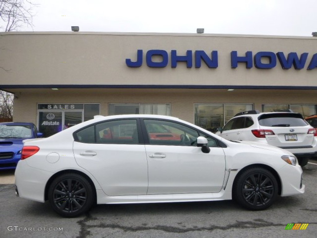2015 WRX Limited - Crystal White Pearl / Carbon Black photo #2