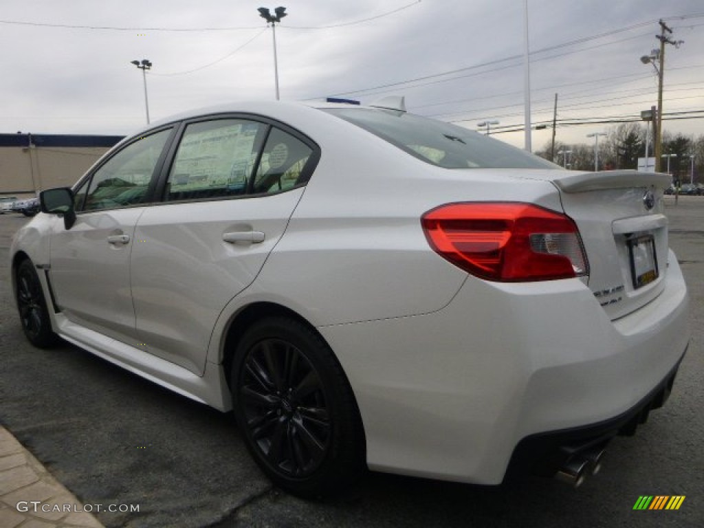 2015 WRX Limited - Crystal White Pearl / Carbon Black photo #5