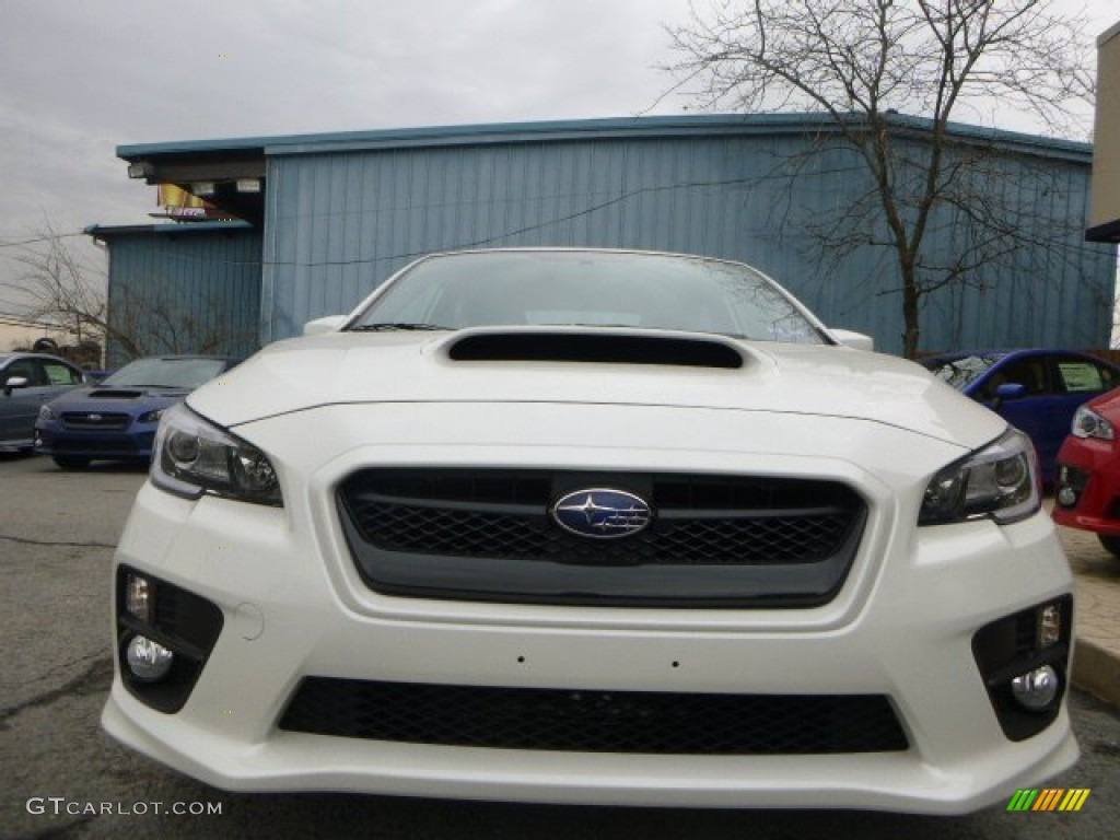 2015 WRX Limited - Crystal White Pearl / Carbon Black photo #8