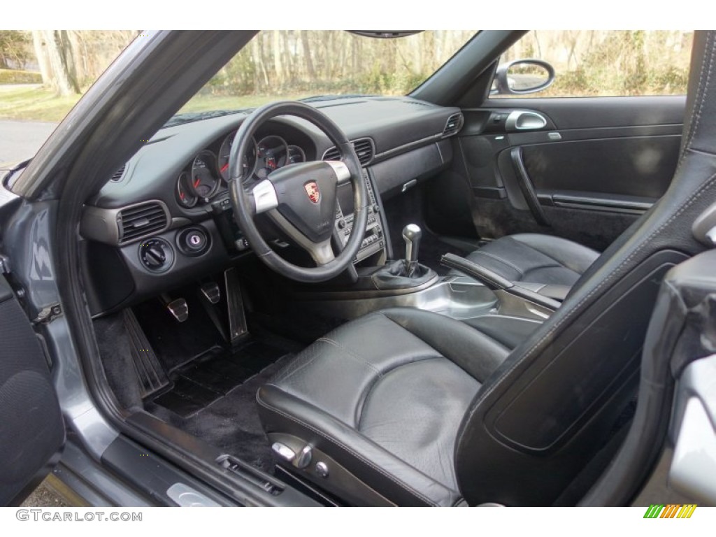 Black Interior 2006 Porsche 911 Carrera Cabriolet Photo #100898128