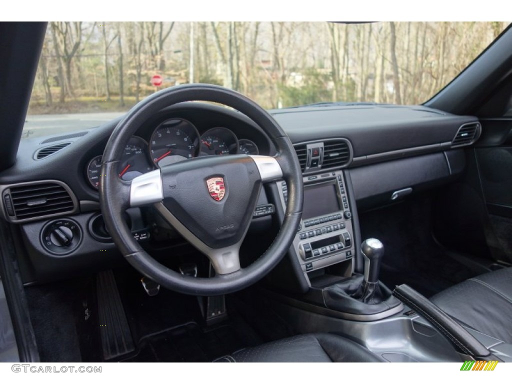 2006 Porsche 911 Carrera Cabriolet Black Dashboard Photo #100898263