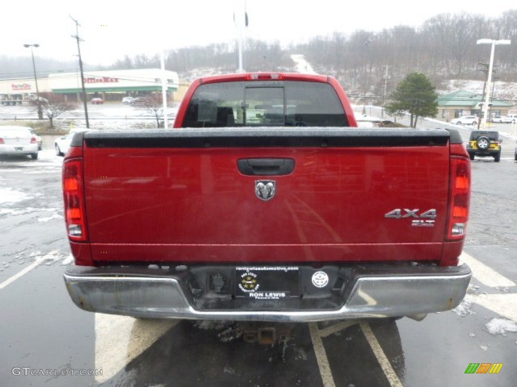 2006 Ram 1500 SLT Quad Cab 4x4 - Inferno Red Crystal Pearl / Medium Slate Gray photo #4