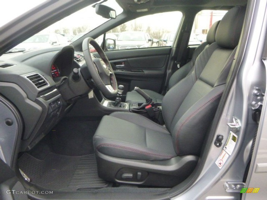 Carbon Black Interior 2015 Subaru WRX Limited Photo #100899370