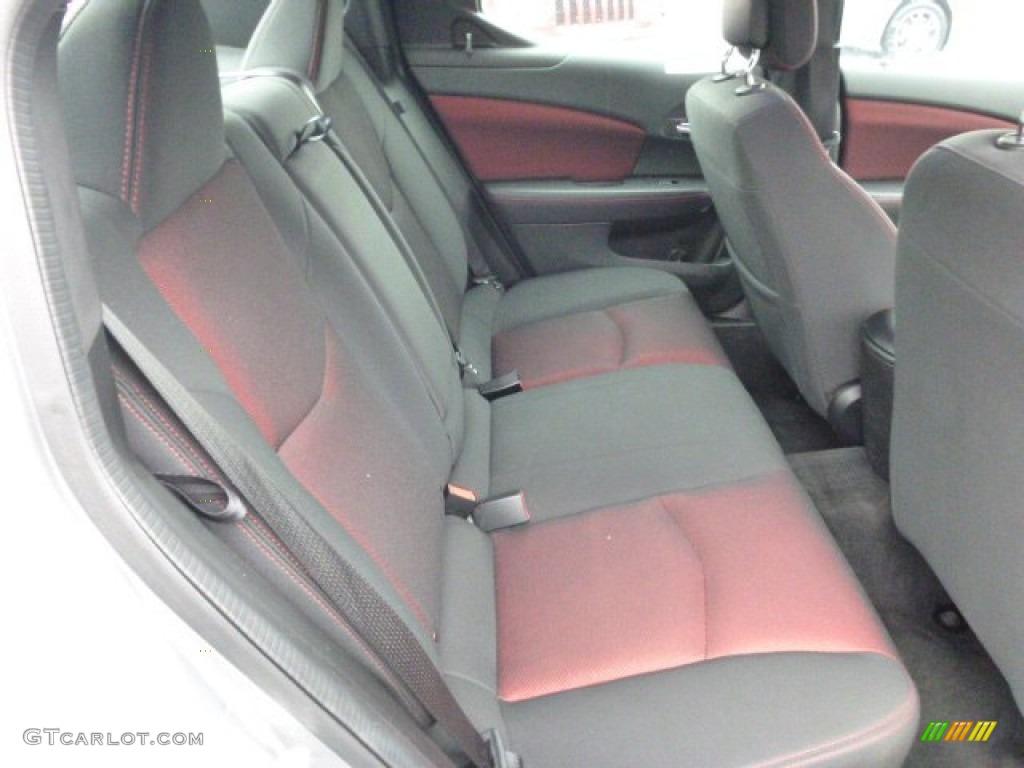 2013 Avenger SXT V6 - Billet Silver Metallic / Black/Red photo #13