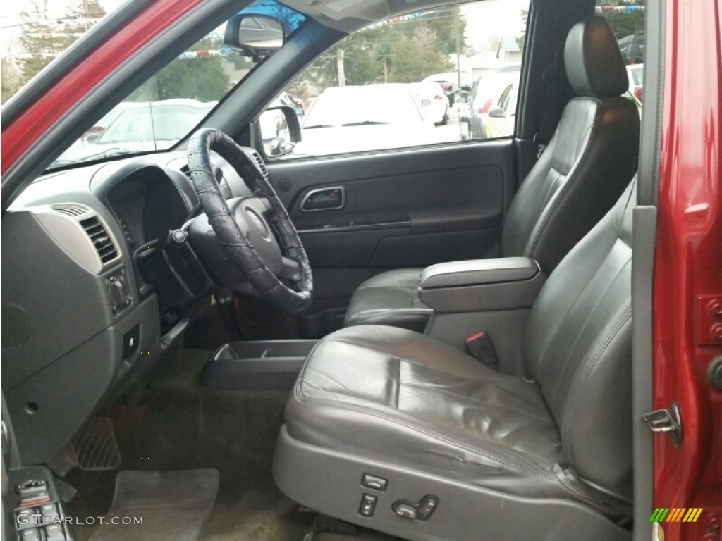 2005 Colorado LS Crew Cab 4x4 - Dark Cherry Red Metallic / Medium Dark Pewter photo #28