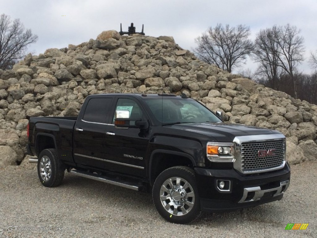 2015 Sierra 2500HD Denali Crew Cab 4x4 - Onyx Black / Jet Black photo #1