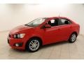 2012 Victory Red Chevrolet Sonic LT Sedan  photo #3