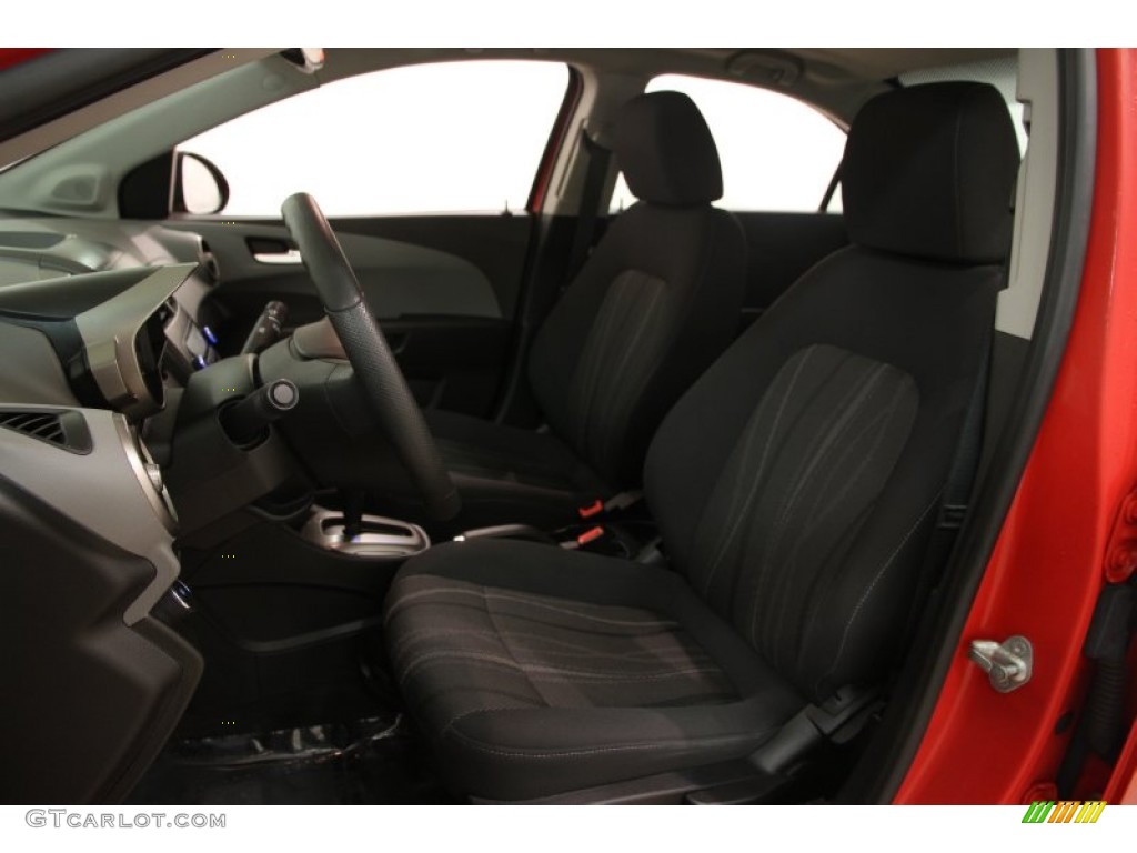 2012 Sonic LT Sedan - Victory Red / Jet Black/Dark Titanium photo #5