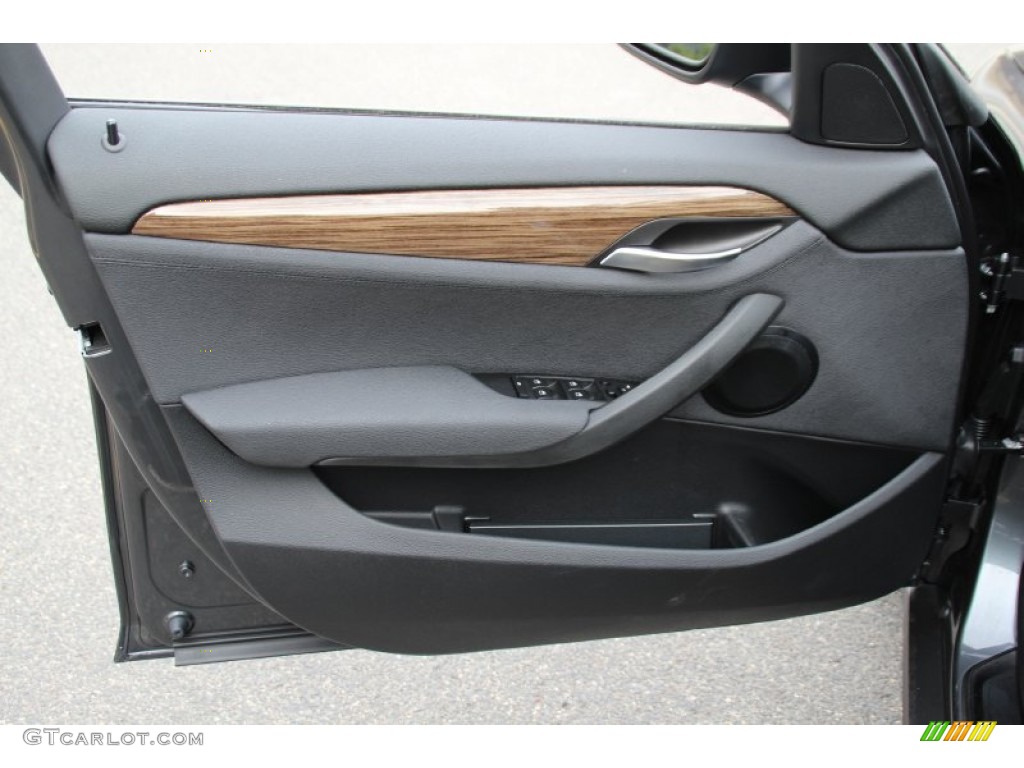 2015 BMW X1 xDrive35i Black Door Panel Photo #100911149