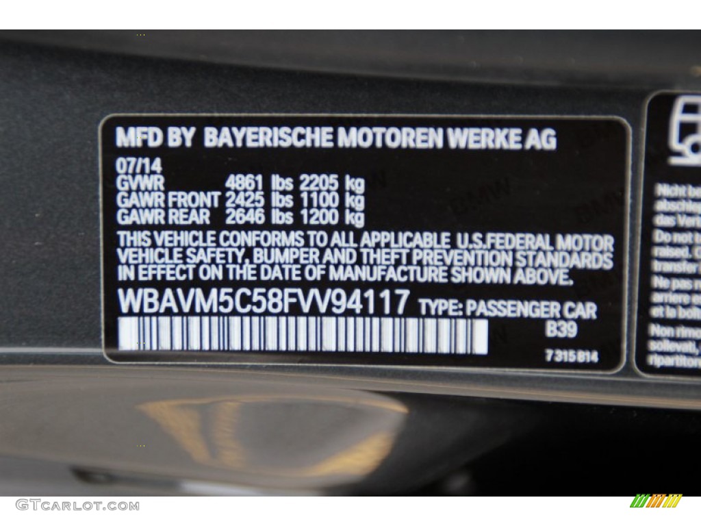 2015 X1 Color Code B39 for Mineral Grey Metallic Photo #100911656