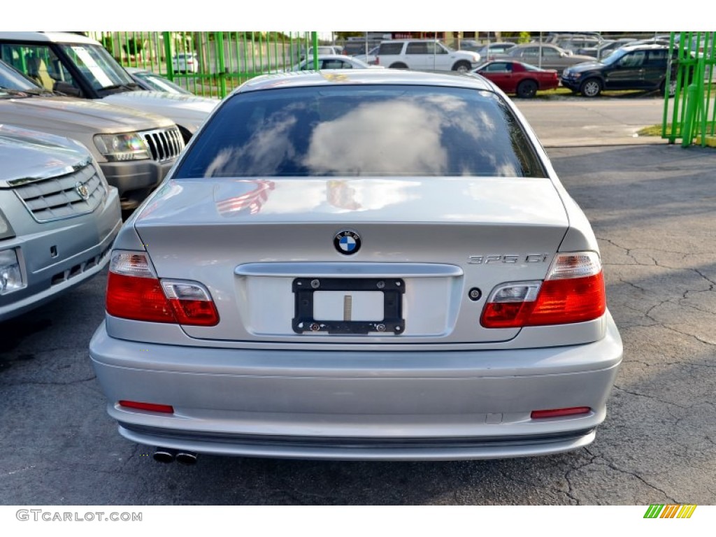 2001 3 Series 325i Coupe - Titanium Silver Metallic / Grey photo #9