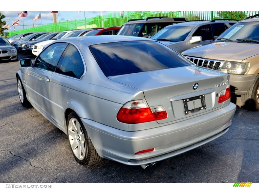 2001 3 Series 325i Coupe - Titanium Silver Metallic / Grey photo #20