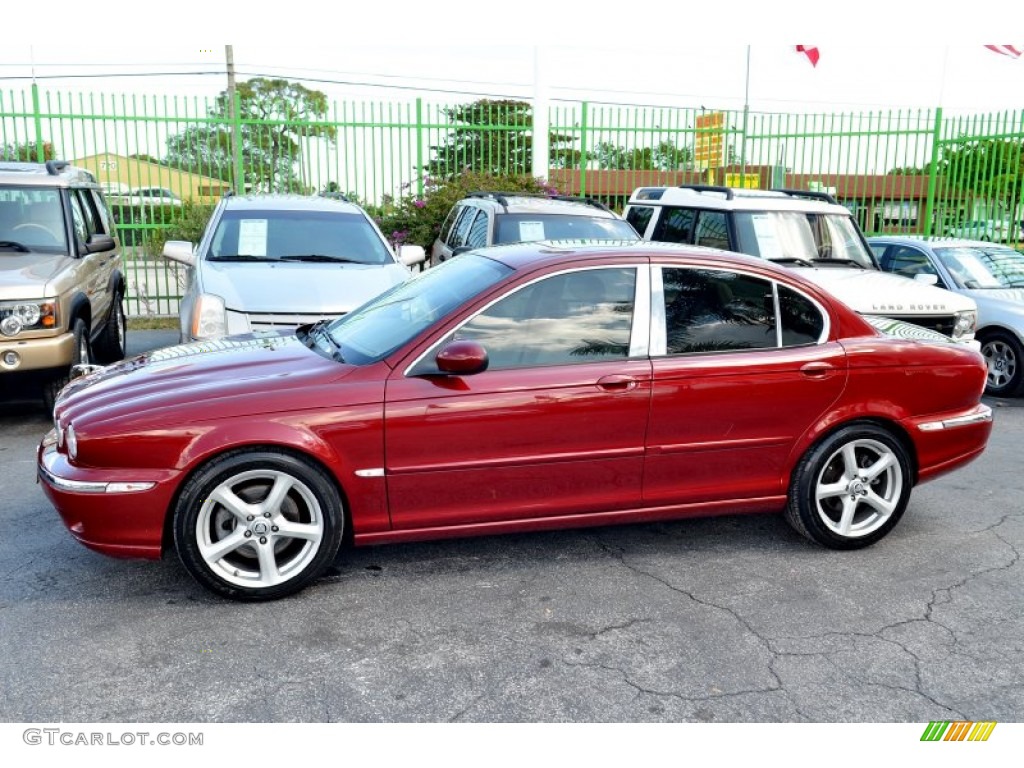 2003 X-Type 3.0 - Phoenix Red / Ivory photo #5