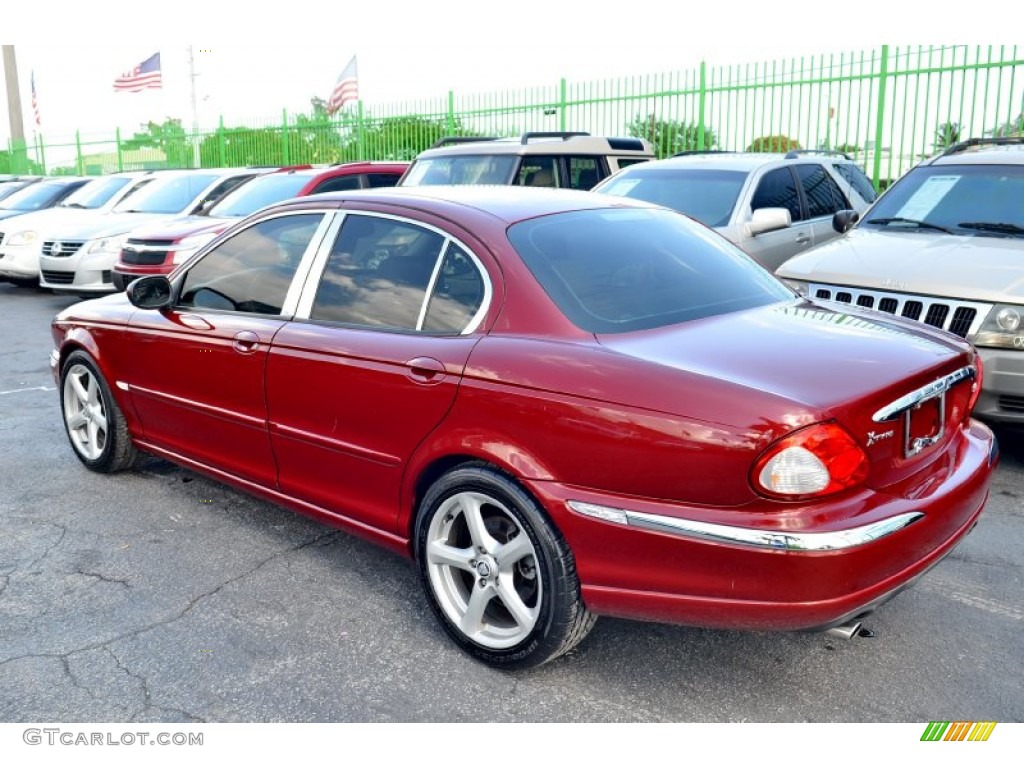 2003 X-Type 3.0 - Phoenix Red / Ivory photo #8