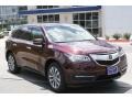 2015 Dark Cherry Pearl Acura MDX SH-AWD Technology  photo #2