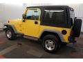 2001 Solar Yellow Jeep Wrangler Sport 4x4  photo #11