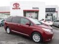 2014 Salsa Red Pearl Toyota Sienna LE AWD  photo #1