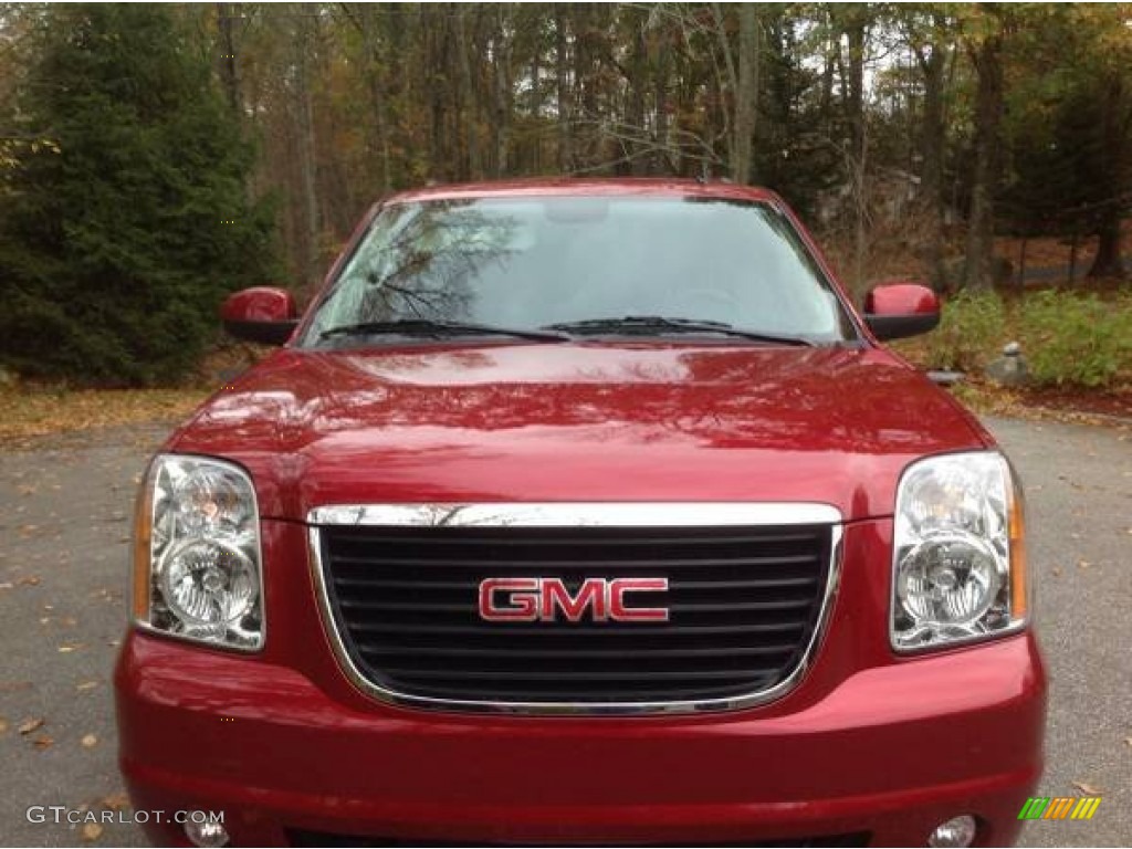 2013 Yukon XL SLT 4x4 - Crystal Red Tintcoat / Light Titanium photo #2