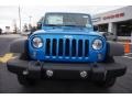 2015 Hydro Blue Pearl Jeep Wrangler Sport 4x4  photo #2