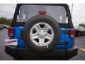 2015 Hydro Blue Pearl Jeep Wrangler Sport 4x4  photo #6