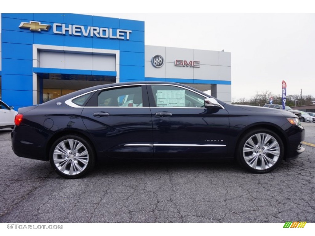 2015 Impala LTZ - Blue Velvet Metallic / Jet Black photo #8