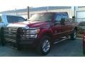 2014 Ruby Red Metallic Ford F250 Super Duty Lariat Crew Cab 4x4  photo #5