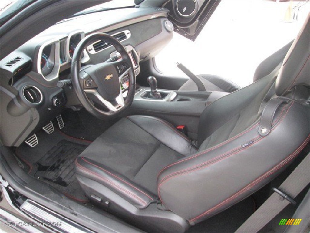 Black Interior 2012 Chevrolet Camaro ZL1 Photo #100929953