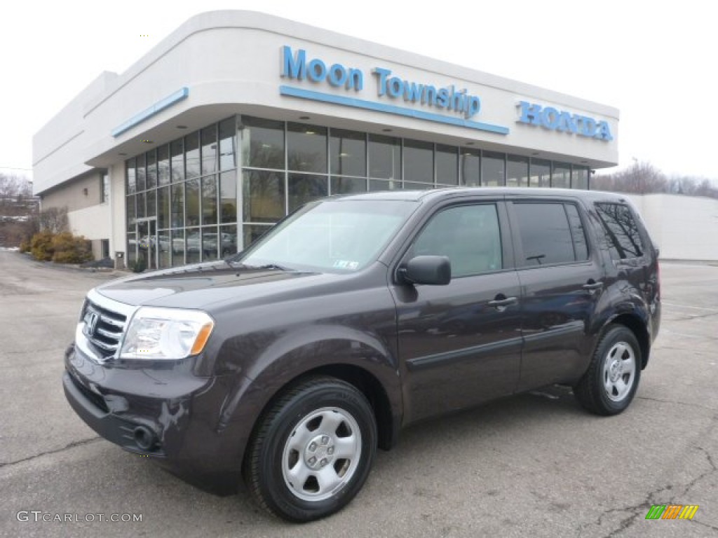 2012 Pilot LX 4WD - Dark Amber Metallic / Beige photo #1