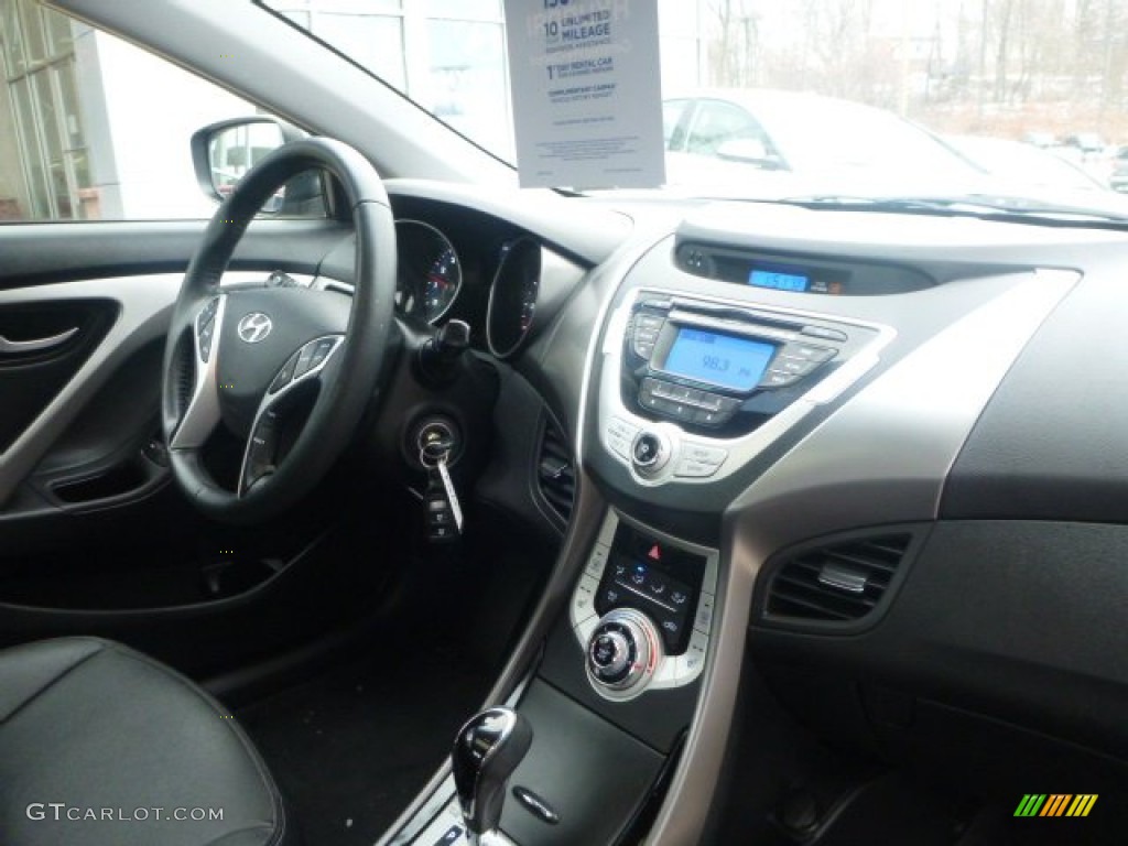2012 Elantra Limited - Harbor Gray Metallic / Black photo #3