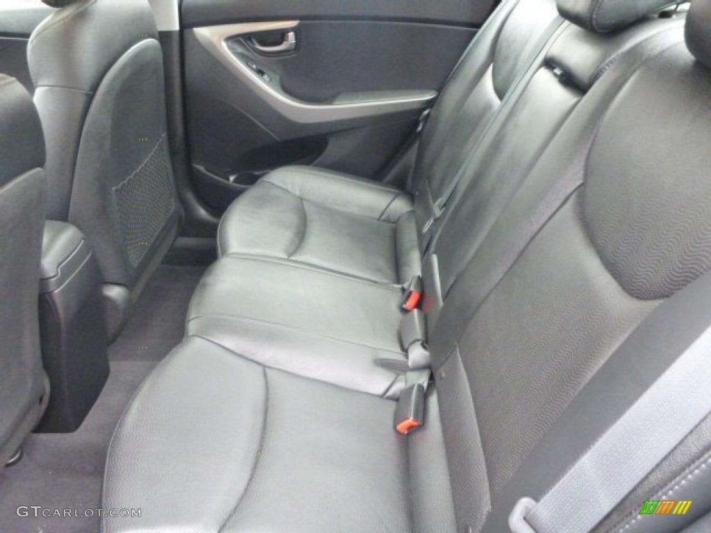 2012 Elantra Limited - Harbor Gray Metallic / Black photo #15