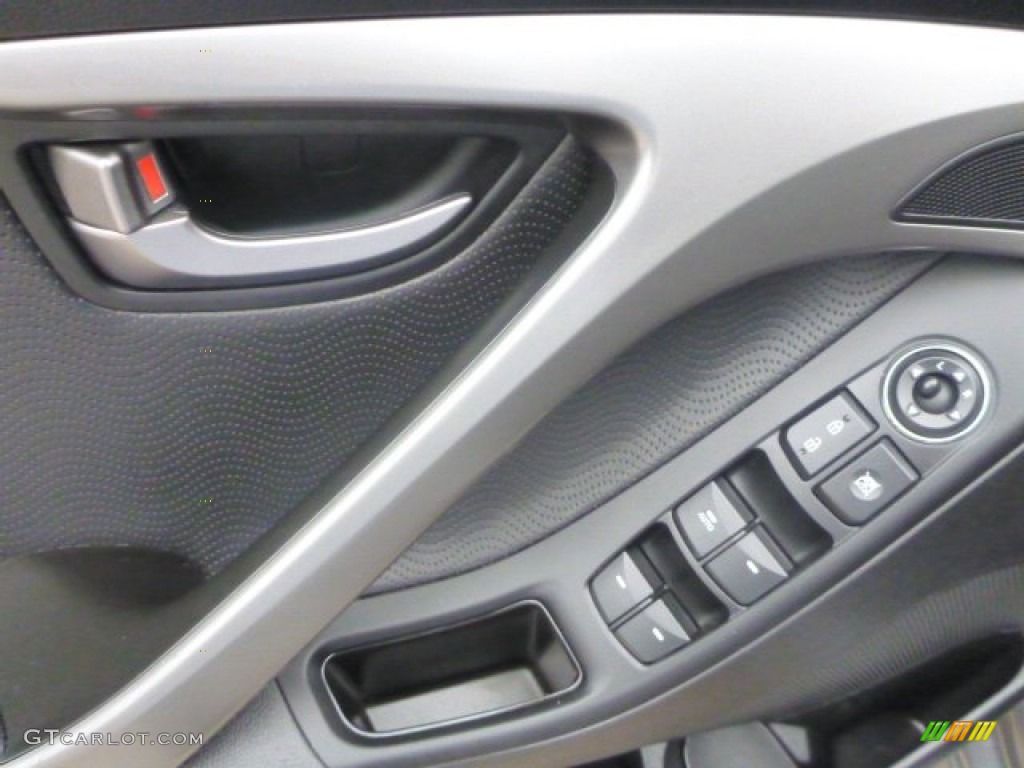2012 Elantra Limited - Harbor Gray Metallic / Black photo #17