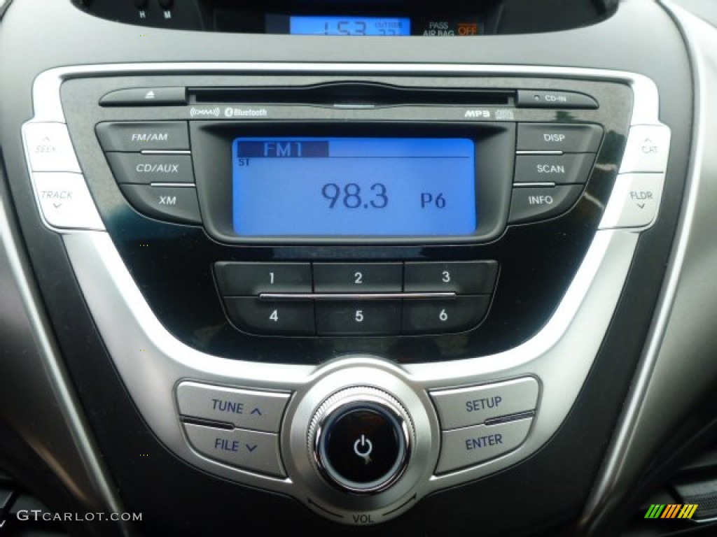 2012 Elantra Limited - Harbor Gray Metallic / Black photo #23