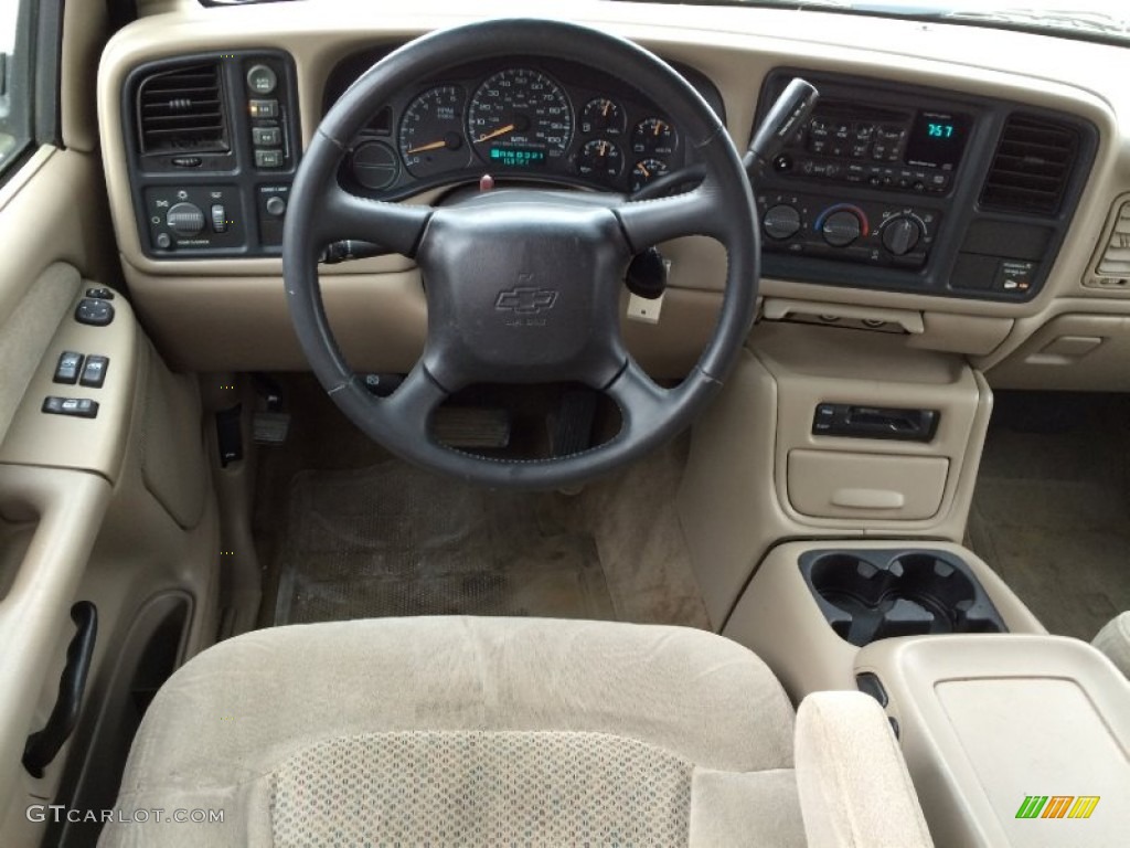2001 Silverado 1500 LS Extended Cab 4x4 - Forest Green Metallic / Tan photo #12