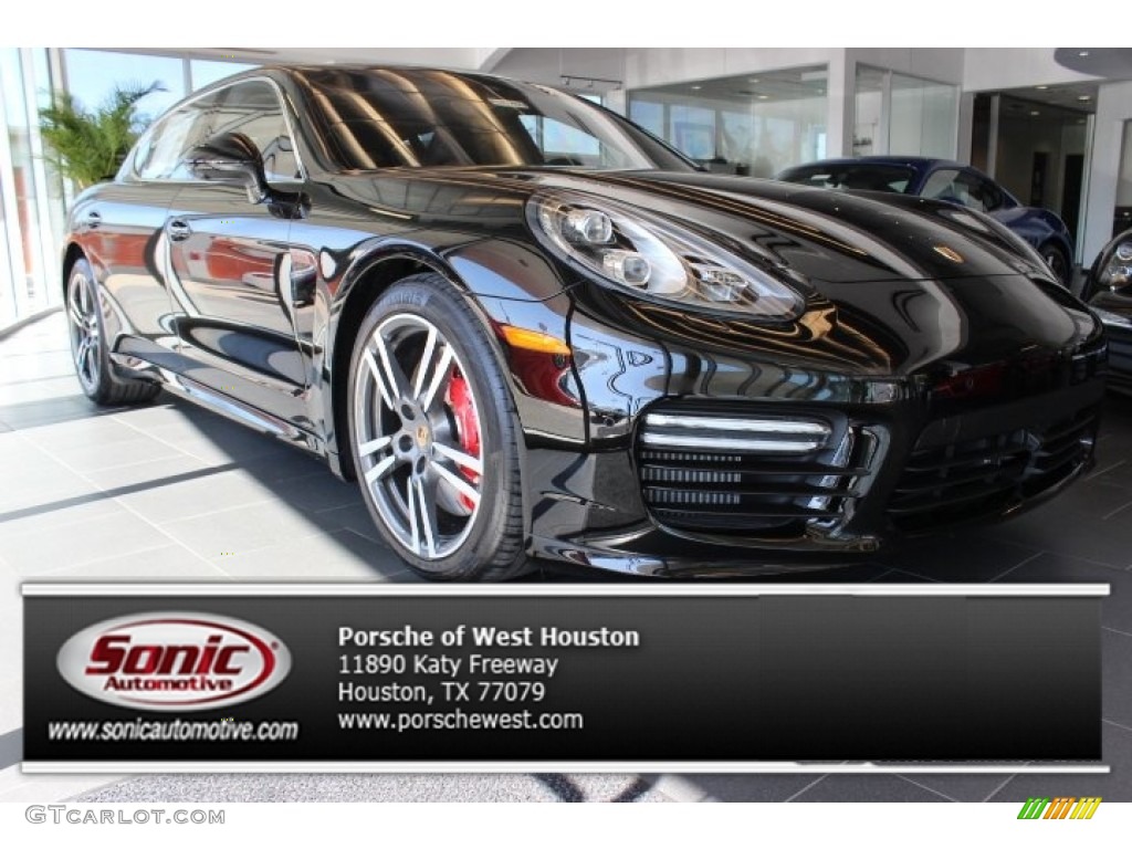 2014 Panamera Turbo Executive - Black / Black photo #1
