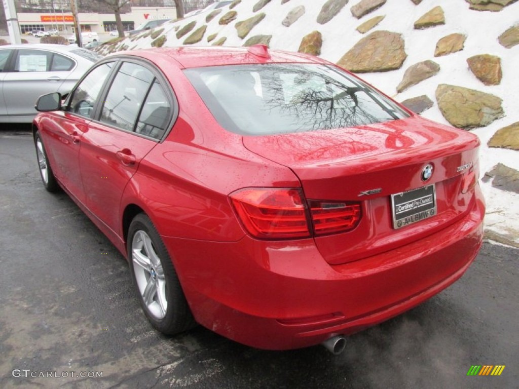 2013 3 Series 320i xDrive Sedan - Melbourne Red Metallic / Black photo #4