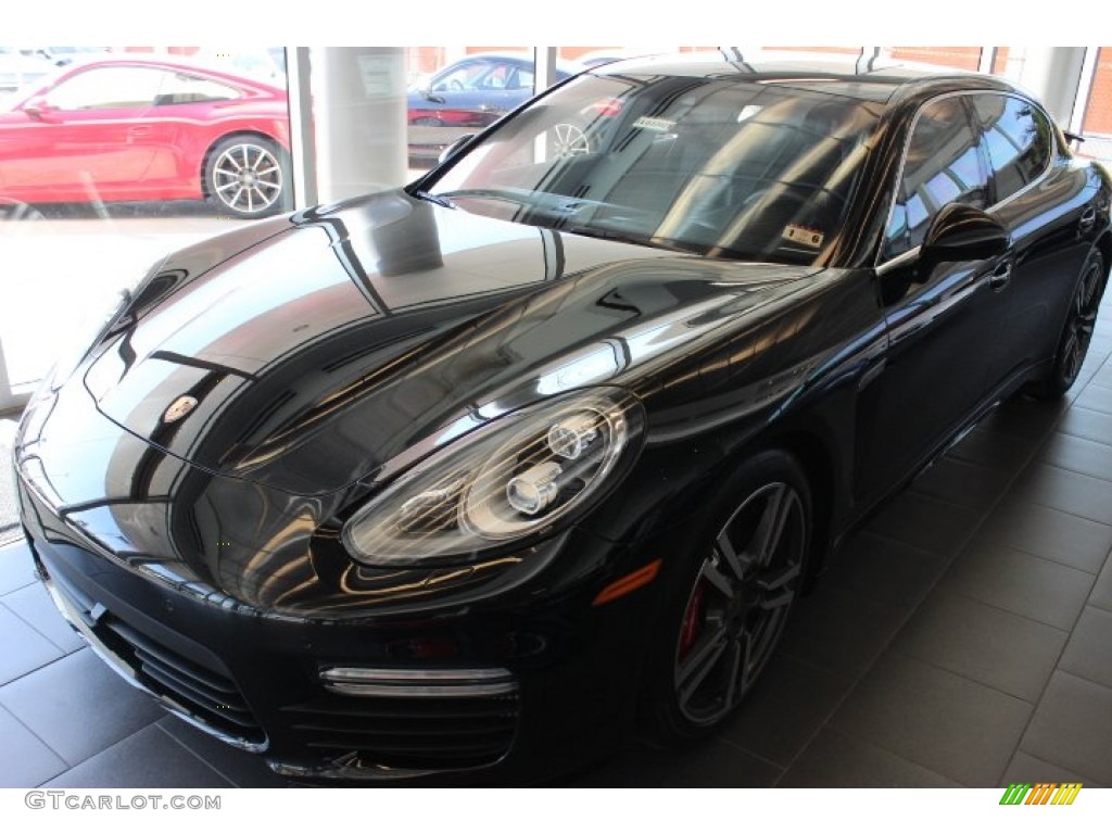 2014 Panamera Turbo Executive - Black / Black photo #3